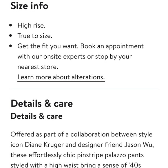 Jason Wu Gray X Diane Kruger Collaboration Wool Pants, Size 4 - Picture 6 of 11